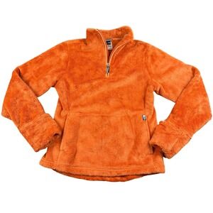 North Face Osito Fleece Pullover Womens Small Orange Gorpcore Teddy Sherpa Cozy